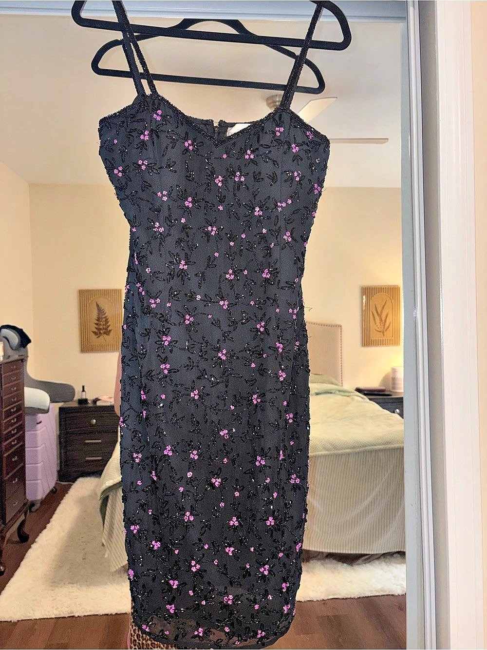 Paradise NY Floral Beaded Dress